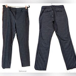 ***GAP Womens Denim Blue& White  Striped Ankle  Pants